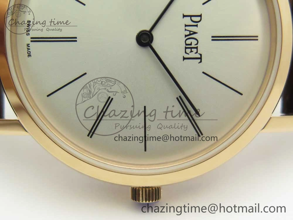 OdorResistant Altiplano RG BBR Best Edition White Dial on Brown Leather Strap A430P 9117