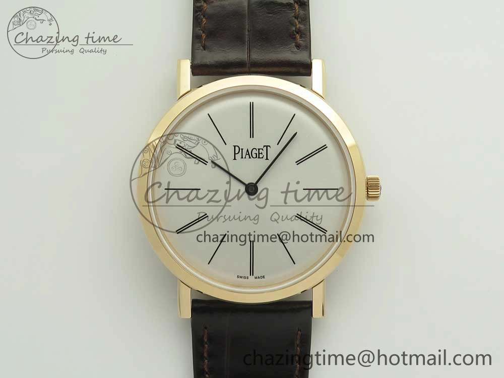 OdorResistant Altiplano RG BBR Best Edition White Dial on Brown Leather Strap A430P 9117
