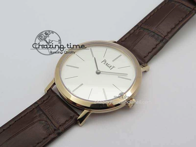 Altiplano RG UT Best Edition White Dial On Brown Leather Strap TravelReady 9133