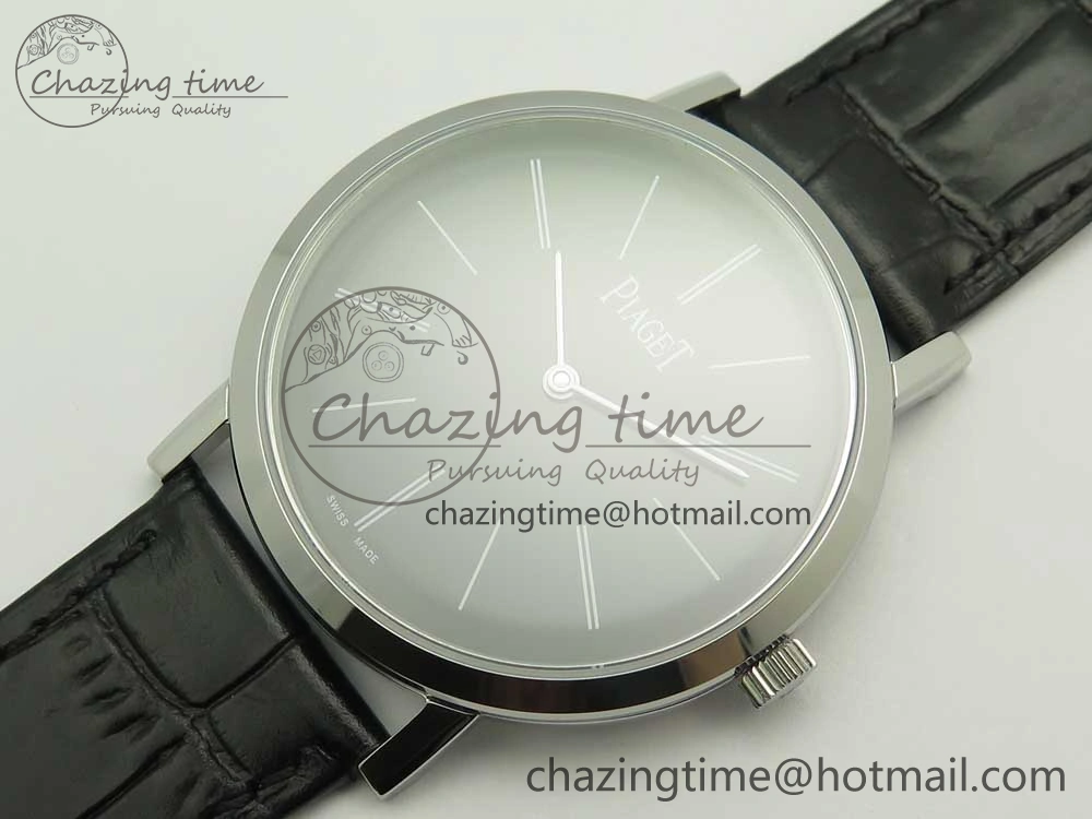 Fashionable Altiplano SS BBR Best Edition Black Dial on Black Leather Strap A430P 9111