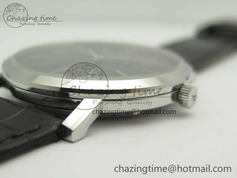 Fashionable Altiplano SS BBR Best Edition Black Dial on Black Leather Strap A430P 9111