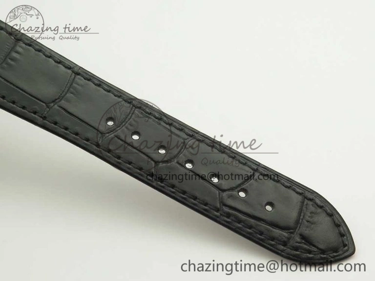 Fashionable Altiplano SS BBR Best Edition Black Dial on Black Leather Strap A430P 9111