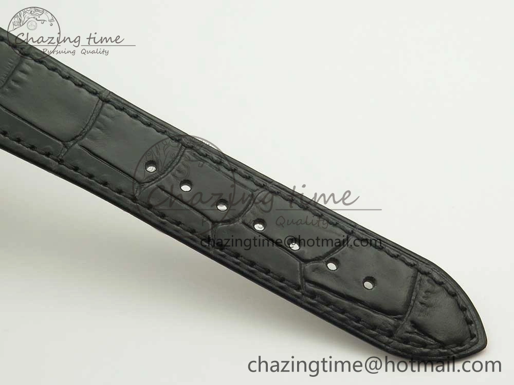 Fashionable Altiplano SS BBR Best Edition Black Dial on Black Leather Strap A430P 9111