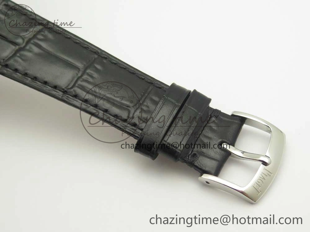 Fashionable Altiplano SS BBR Best Edition Black Dial on Black Leather Strap A430P 9111