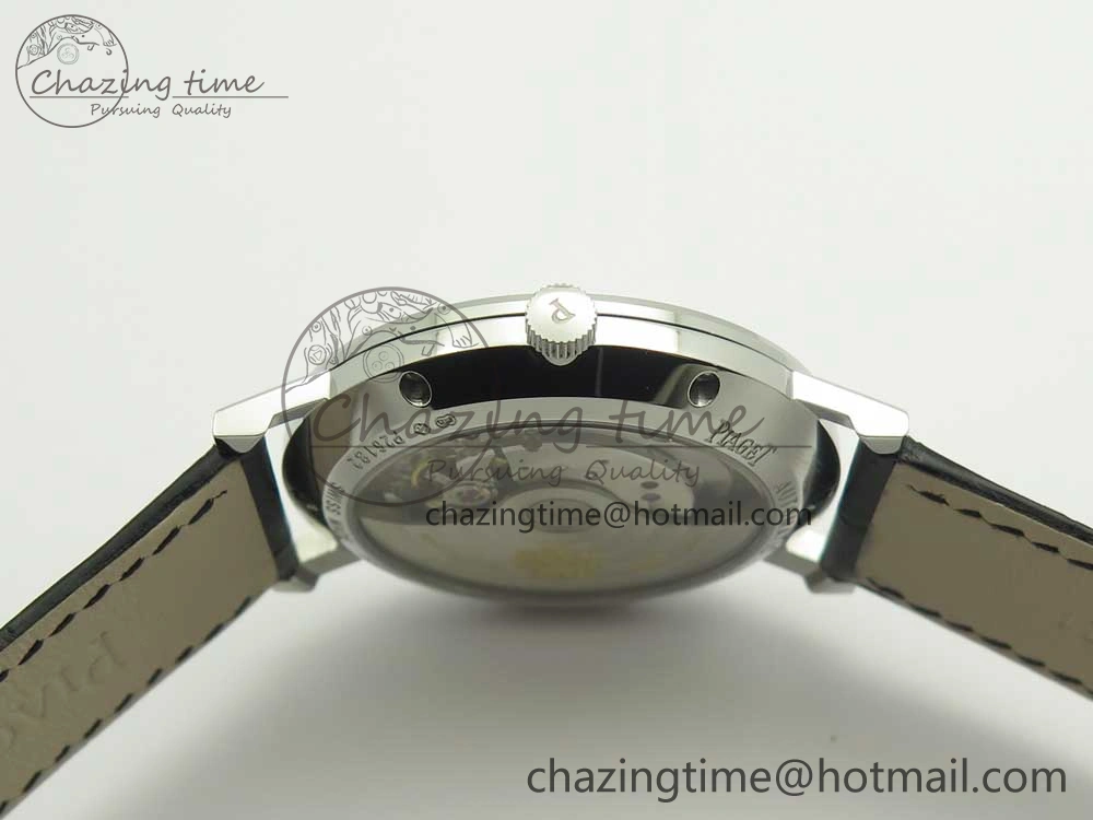 OnTrend Altiplano SS BBR Best Edition White Dial on Black Leather Strap A430P 9114