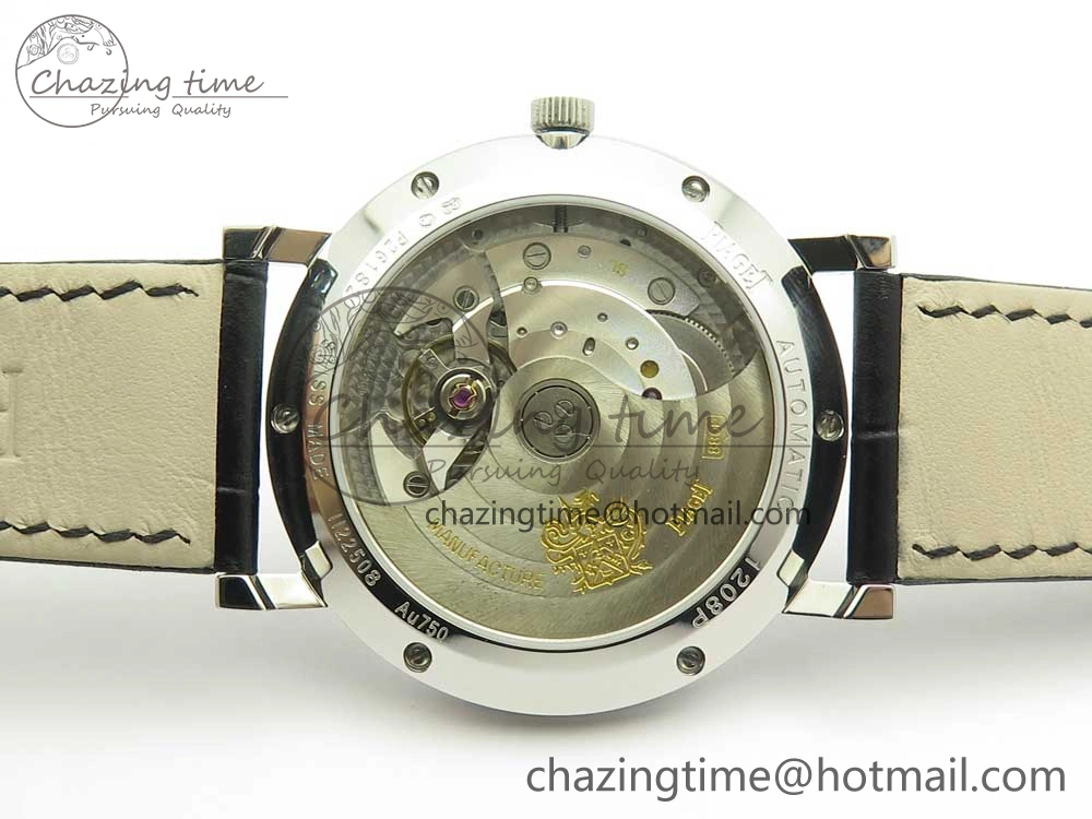 OnTrend Altiplano SS BBR Best Edition White Dial on Black Leather Strap A430P 9114
