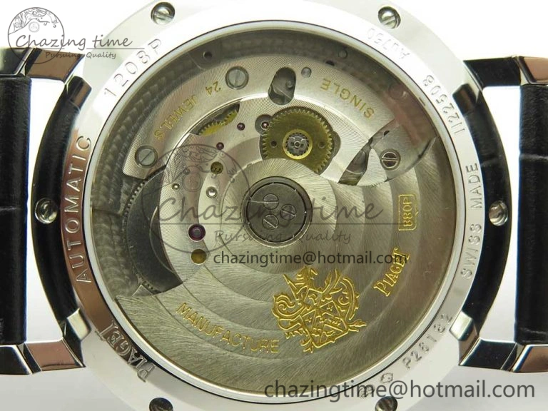 OnTrend Altiplano SS BBR Best Edition White Dial on Black Leather Strap A430P 9114