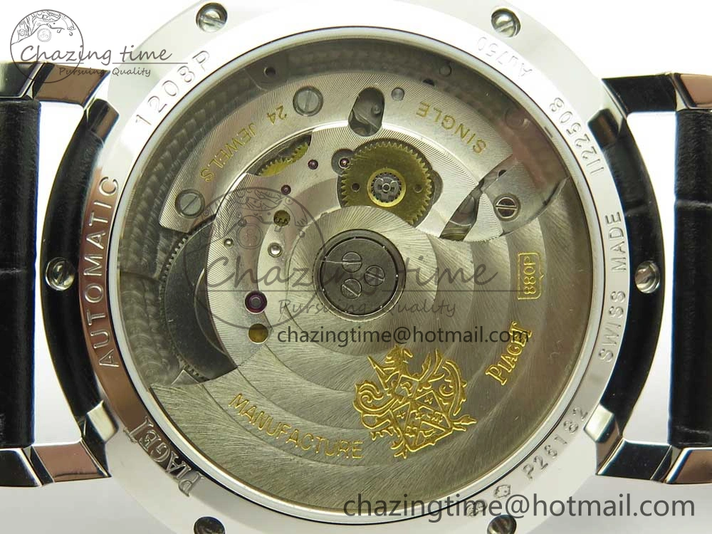 OnTrend Altiplano SS BBR Best Edition White Dial on Black Leather Strap A430P 9114