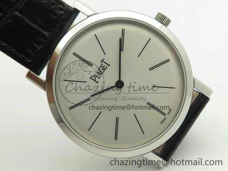OnTrend Altiplano SS BBR Best Edition White Dial on Black Leather Strap A430P 9114