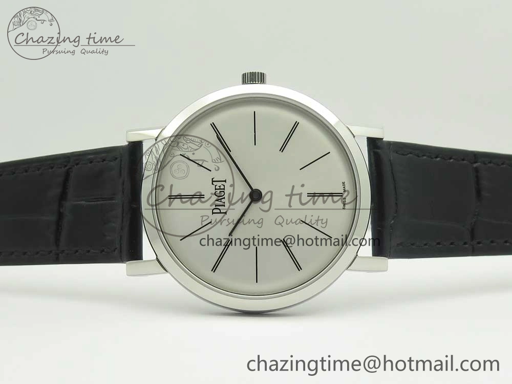 OnTrend Altiplano SS BBR Best Edition White Dial on Black Leather Strap A430P 9114