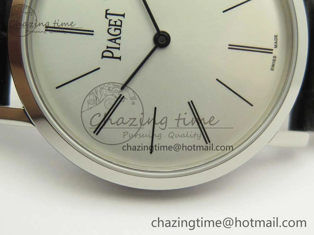 OnTrend Altiplano SS BBR Best Edition White Dial on Black Leather Strap A430P 9114