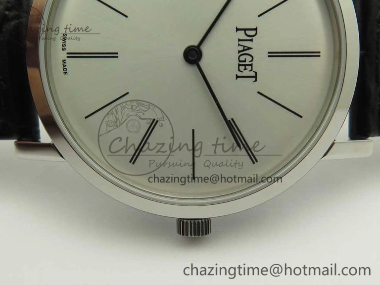OnTrend Altiplano SS BBR Best Edition White Dial on Black Leather Strap A430P 9114