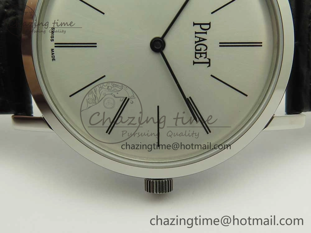 OnTrend Altiplano SS BBR Best Edition White Dial on Black Leather Strap A430P 9114