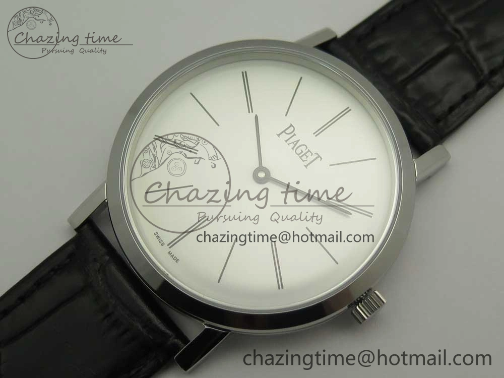OnTrend Altiplano SS BBR Best Edition White Dial on Black Leather Strap A430P 9114
