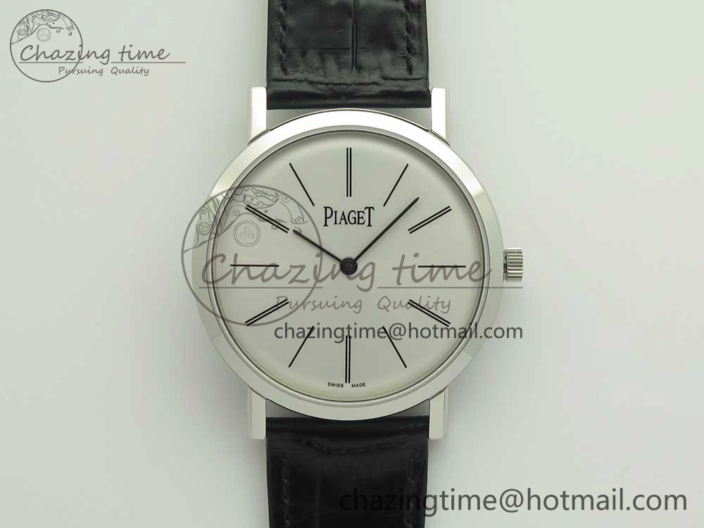 OnTrend Altiplano SS BBR Best Edition White Dial on Black Leather Strap A430P 9114