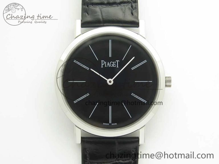 Efficient Altiplano SS UT Best Edition Black Dial On Black Leather Strap 9130