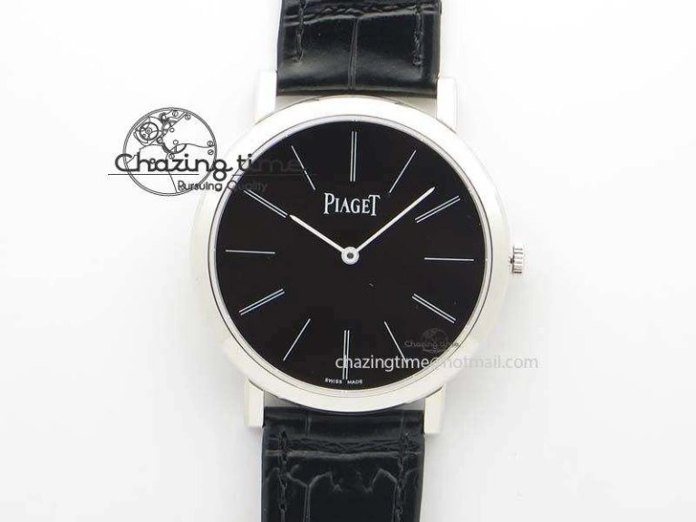 Efficient Altiplano SS UT Best Edition Black Dial On Black Leather Strap 9130