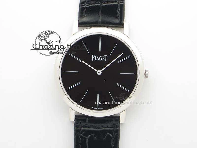Efficient Altiplano SS UT Best Edition Black Dial On Black Leather Strap 9130