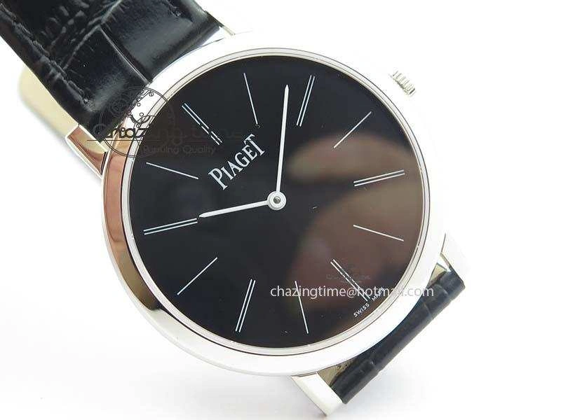 Efficient Altiplano SS UT Best Edition Black Dial On Black Leather Strap 9130