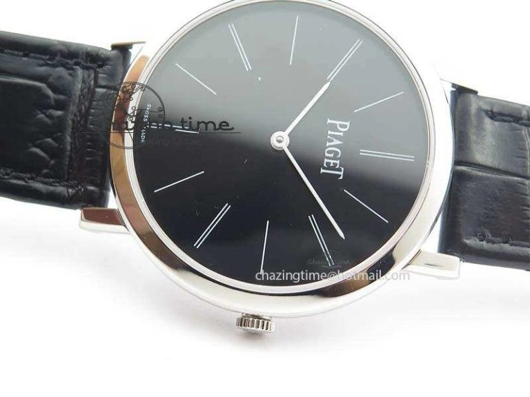 Efficient Altiplano SS UT Best Edition Black Dial On Black Leather Strap 9130