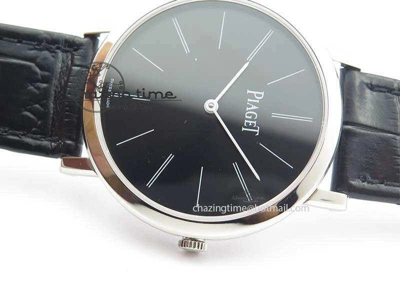 Efficient Altiplano SS UT Best Edition Black Dial On Black Leather Strap 9130