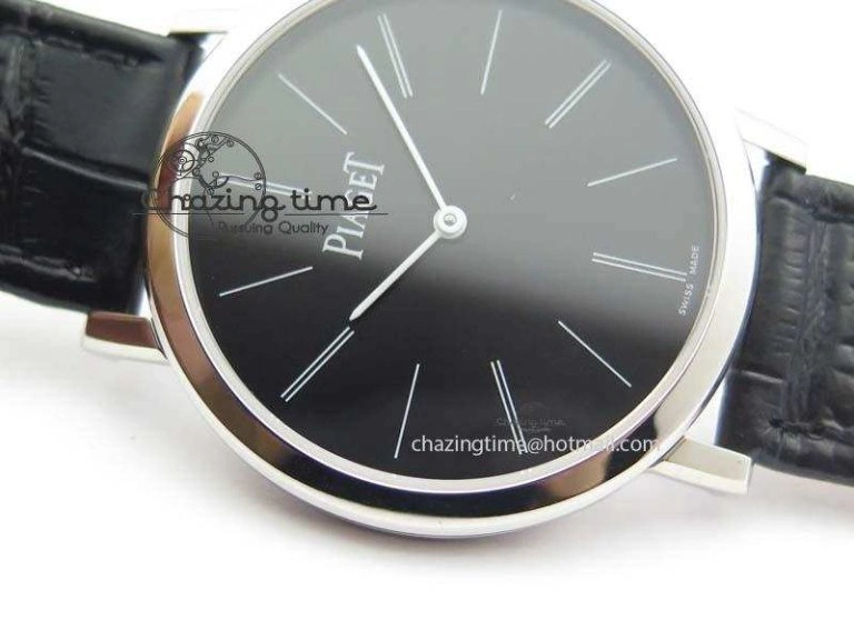 Efficient Altiplano SS UT Best Edition Black Dial On Black Leather Strap 9130