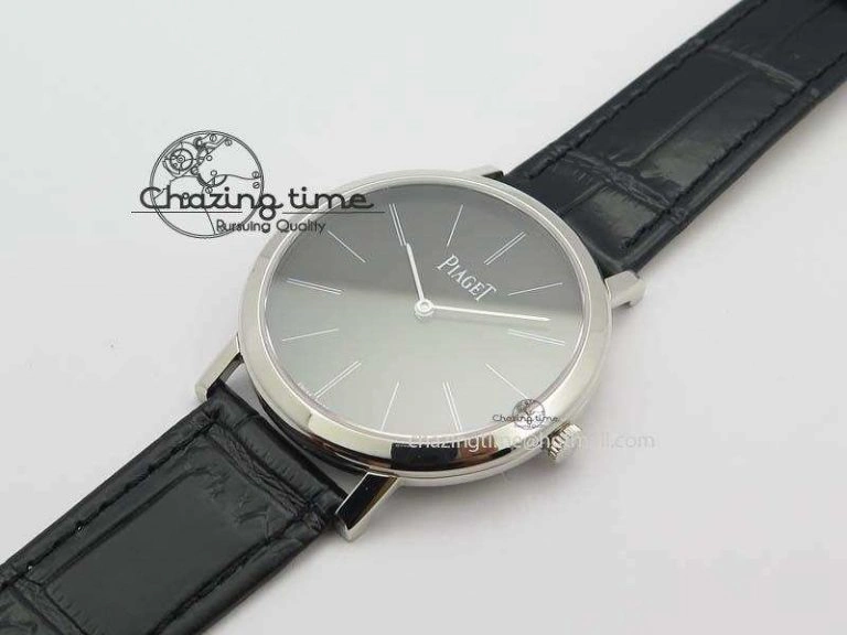 Efficient Altiplano SS UT Best Edition Black Dial On Black Leather Strap 9130