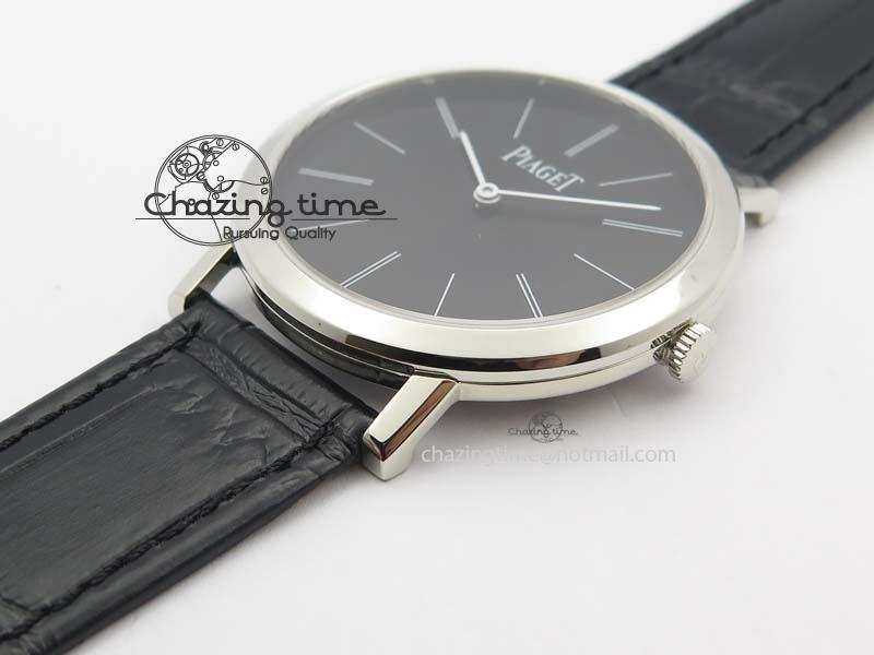Efficient Altiplano SS UT Best Edition Black Dial On Black Leather Strap 9130