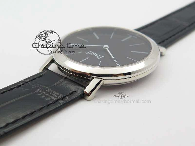 Efficient Altiplano SS UT Best Edition Black Dial On Black Leather Strap 9130