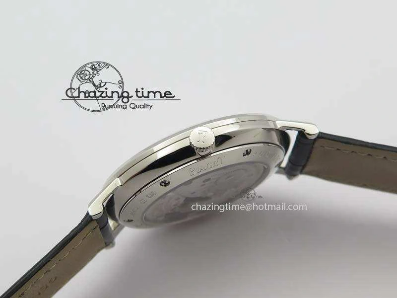 Contemporary Altiplano SS UT Best Edition Black Textured Dial On Black Leather Strap 9131
