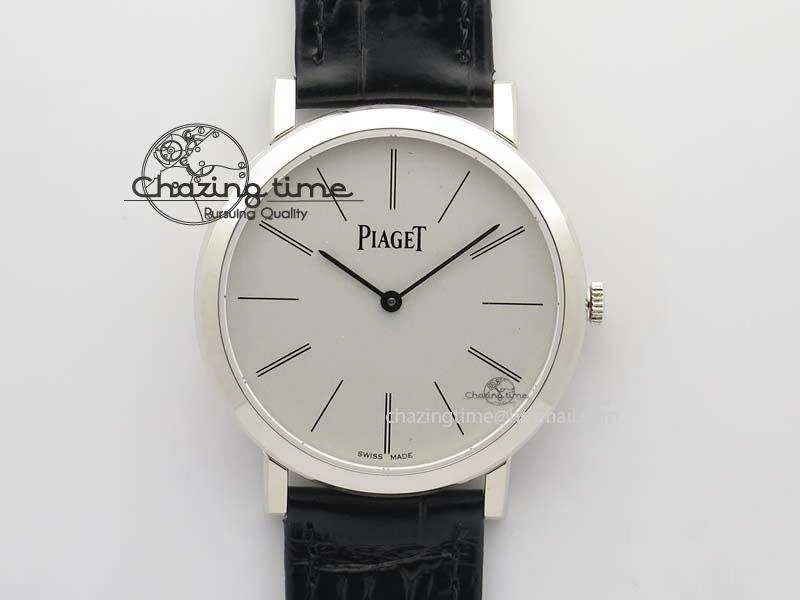 Altiplano SS UT Best Edition White Dial On Black Leather Strap Casual 9132