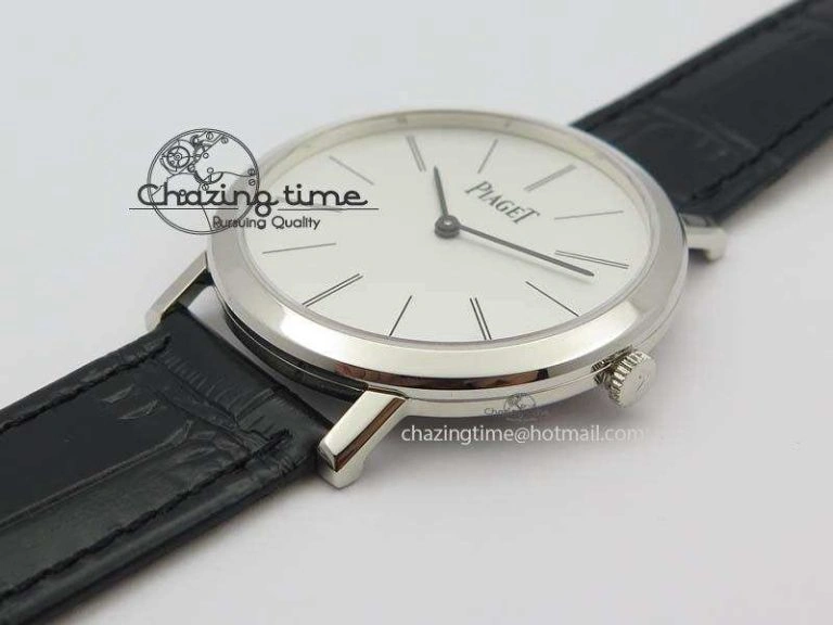 Altiplano SS UT Best Edition White Dial On Black Leather Strap Casual 9132
