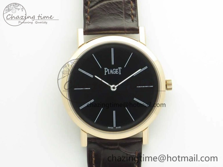 Altiplano YG UT Best Edition White Dial On Black Leather Strap FastDry 9129