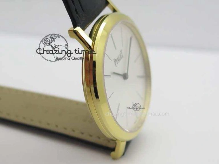 Altiplano YG UT Best Edition White Dial On Black Leather Strap FastDry 9129
