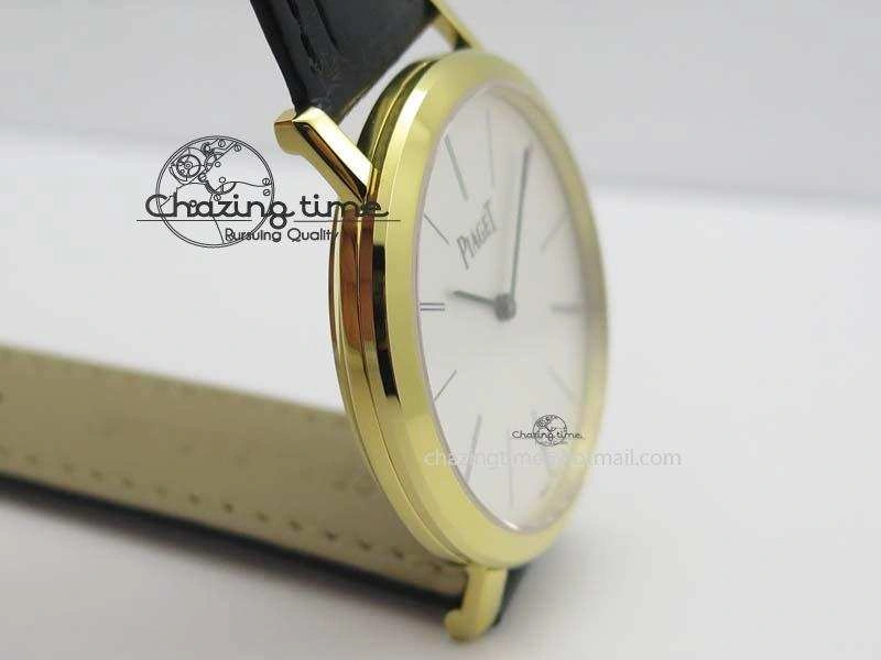Altiplano YG UT Best Edition White Dial On Black Leather Strap FastDry 9129