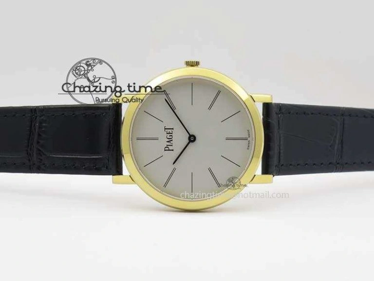 Altiplano YG UT Best Edition White Dial On Black Leather Strap FastDry 9129