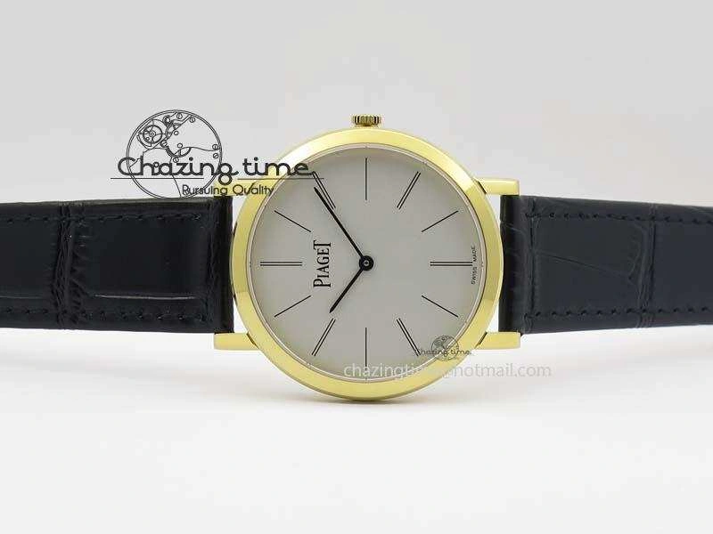 Altiplano YG UT Best Edition White Dial On Black Leather Strap FastDry 9129