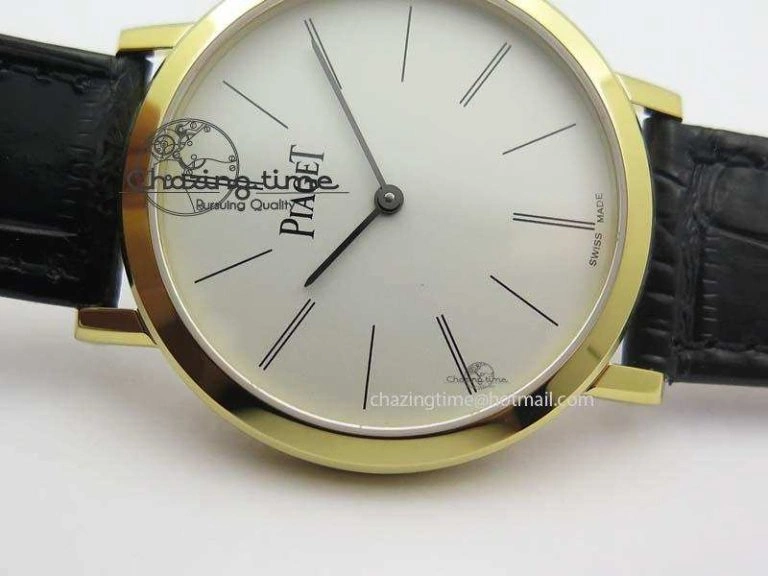 Altiplano YG UT Best Edition White Dial On Black Leather Strap FastDry 9129