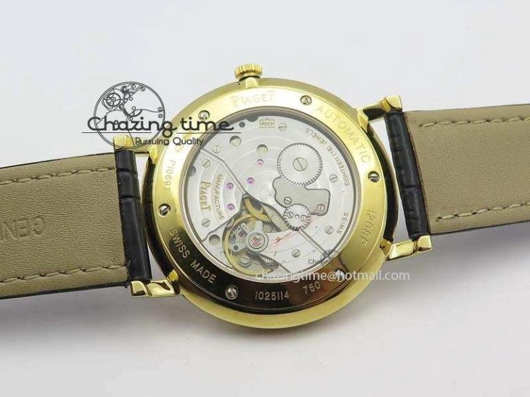 Altiplano YG UT Best Edition White Dial On Black Leather Strap FastDry 9129