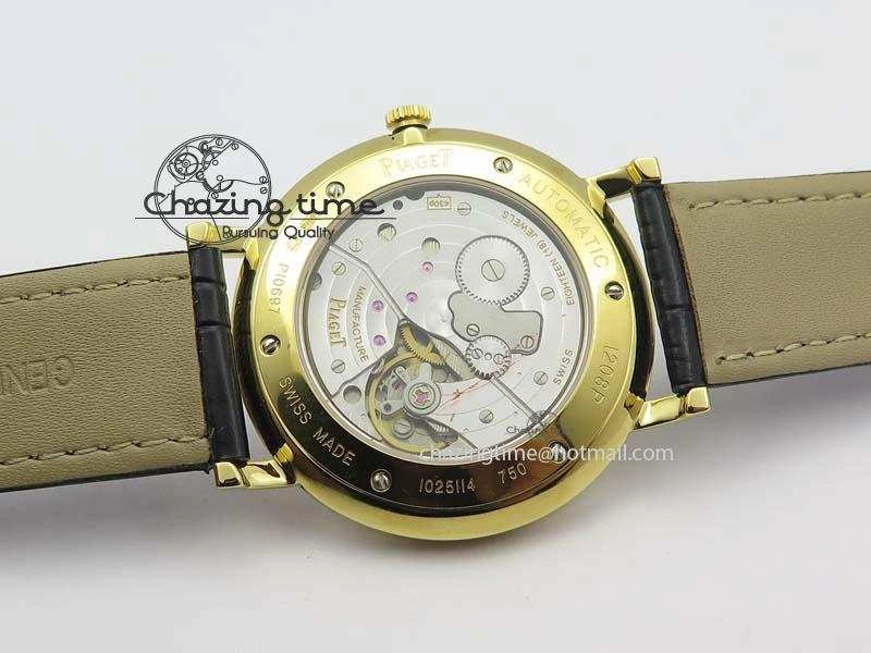 Altiplano YG UT Best Edition White Dial On Black Leather Strap FastDry 9129