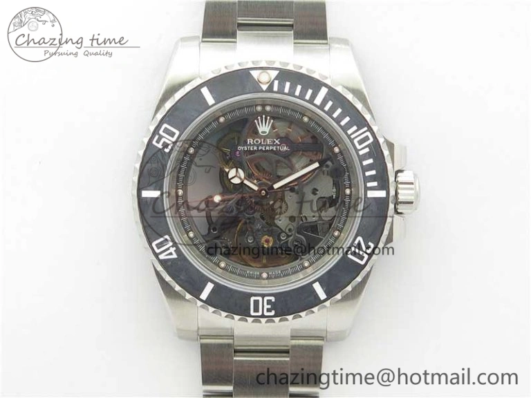 ComfortFit Andrea Pirlo Project Skeleton Submariner SS VRF Best Edition on SS Bracelet SA 2985