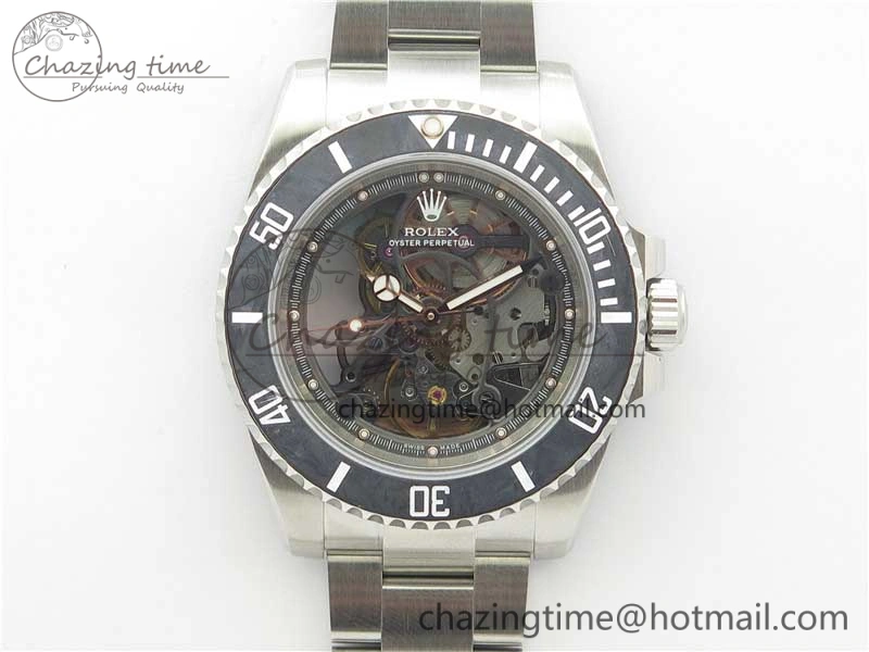 ComfortFit Andrea Pirlo Project Skeleton Submariner SS VRF Best Edition on SS Bracelet SA 2985