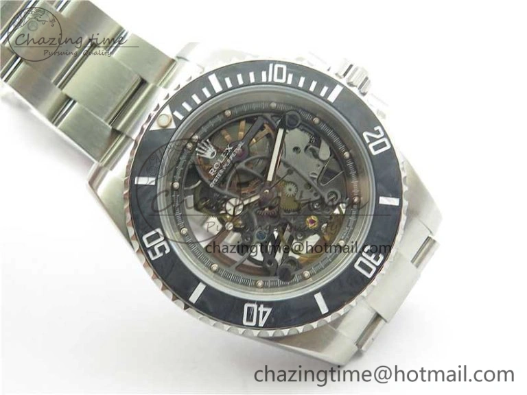 ComfortFit Andrea Pirlo Project Skeleton Submariner SS VRF Best Edition on SS Bracelet SA 2985