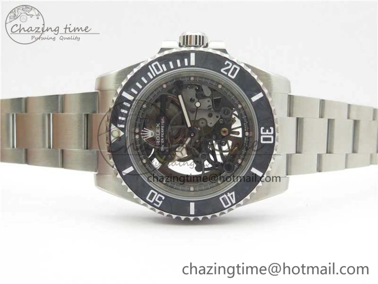 ComfortFit Andrea Pirlo Project Skeleton Submariner SS VRF Best Edition on SS Bracelet SA 2985