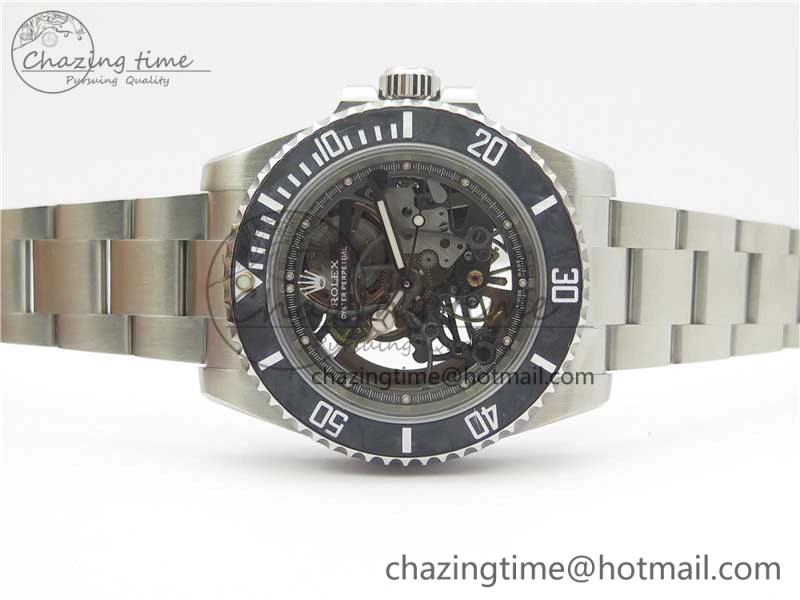ComfortFit Andrea Pirlo Project Skeleton Submariner SS VRF Best Edition on SS Bracelet SA 2985