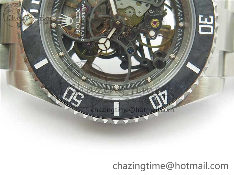 ComfortFit Andrea Pirlo Project Skeleton Submariner SS VRF Best Edition on SS Bracelet SA 2985