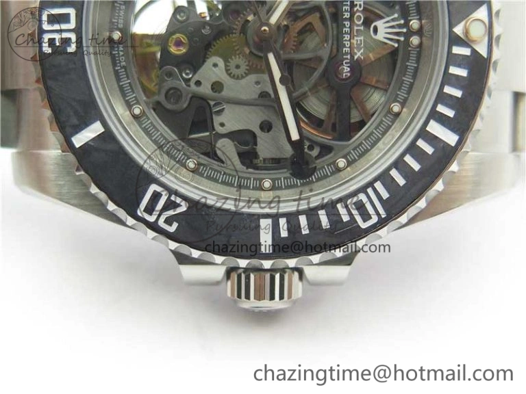 ComfortFit Andrea Pirlo Project Skeleton Submariner SS VRF Best Edition on SS Bracelet SA 2985