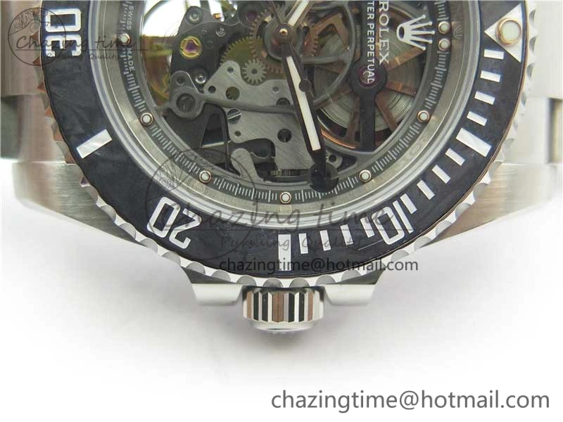ComfortFit Andrea Pirlo Project Skeleton Submariner SS VRF Best Edition on SS Bracelet SA 2985