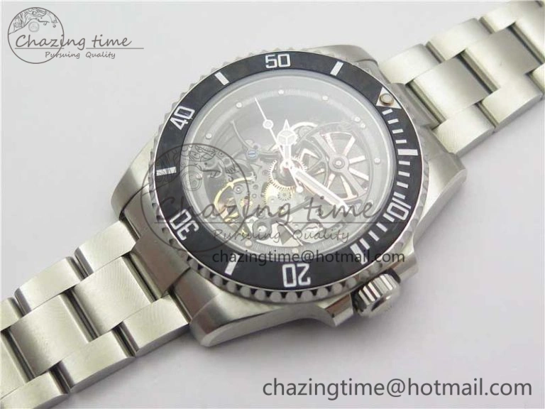 ComfortFit Andrea Pirlo Project Skeleton Submariner SS VRF Best Edition on SS Bracelet SA 2985