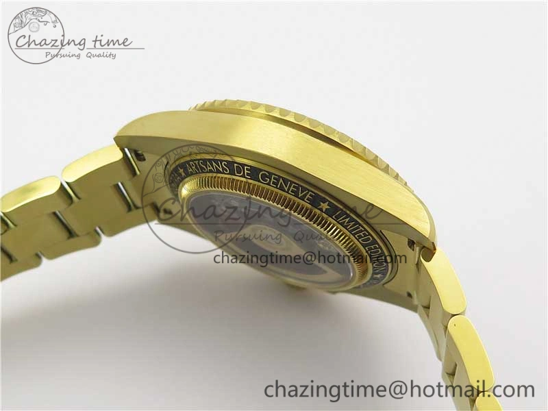 Upgraded Andrea Pirlo Project Skeleton Submariner YG VRF Best Edition on YG Bracelet SA 2981